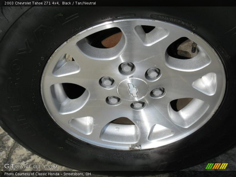 Black / Tan/Neutral 2003 Chevrolet Tahoe Z71 4x4