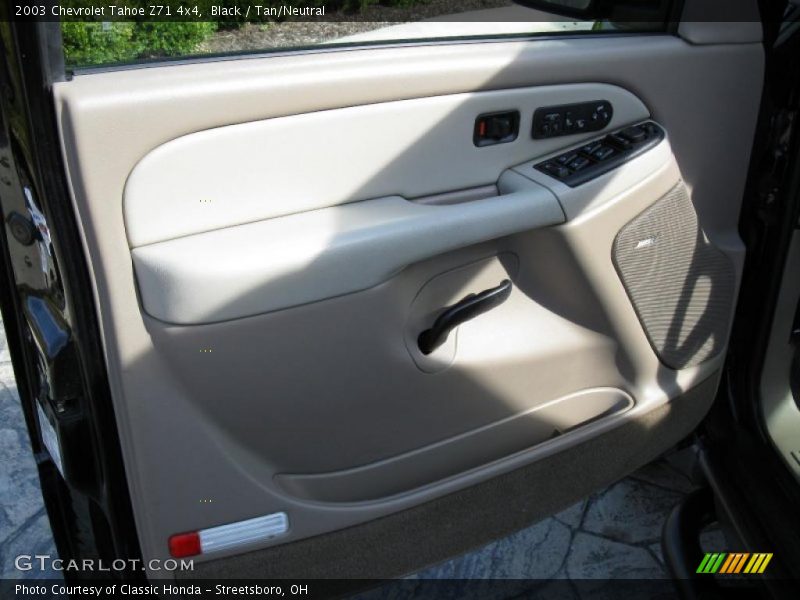 Black / Tan/Neutral 2003 Chevrolet Tahoe Z71 4x4