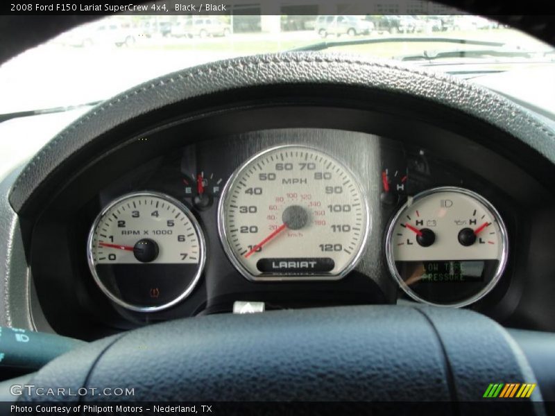 Black / Black 2008 Ford F150 Lariat SuperCrew 4x4