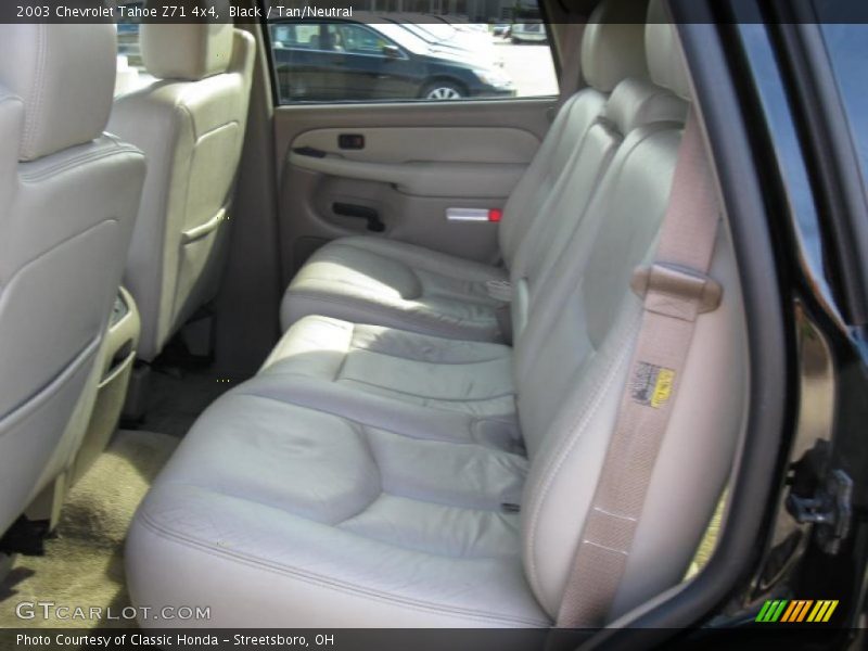 Black / Tan/Neutral 2003 Chevrolet Tahoe Z71 4x4