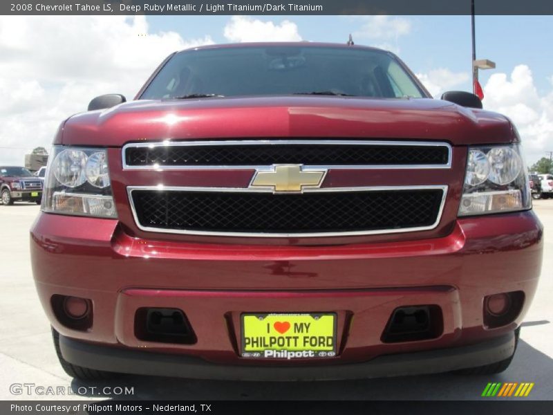 Deep Ruby Metallic / Light Titanium/Dark Titanium 2008 Chevrolet Tahoe LS