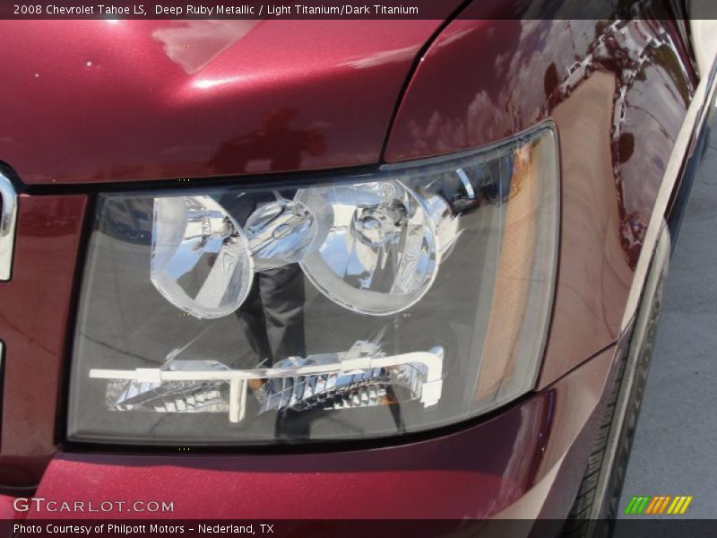 Deep Ruby Metallic / Light Titanium/Dark Titanium 2008 Chevrolet Tahoe LS