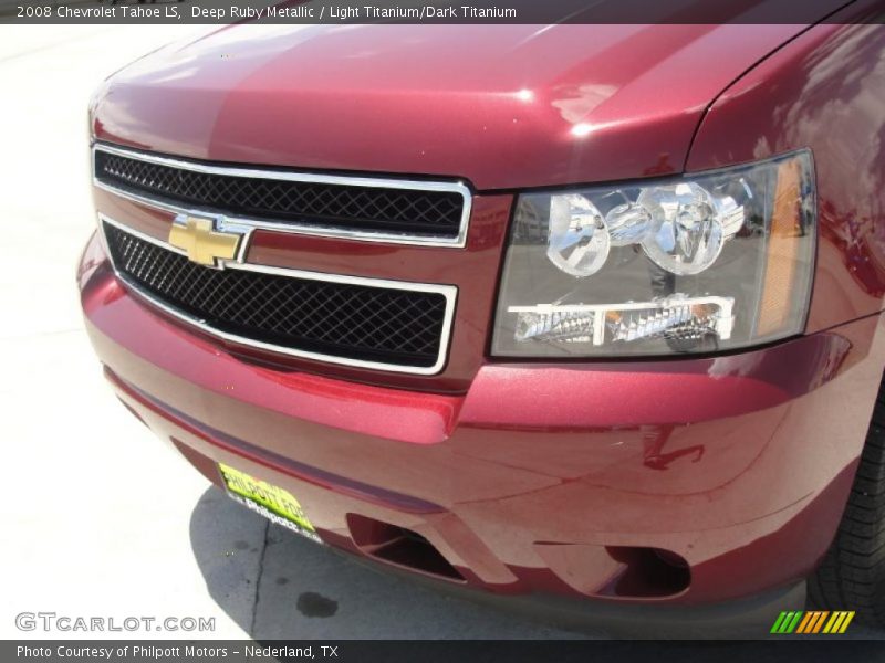 Deep Ruby Metallic / Light Titanium/Dark Titanium 2008 Chevrolet Tahoe LS