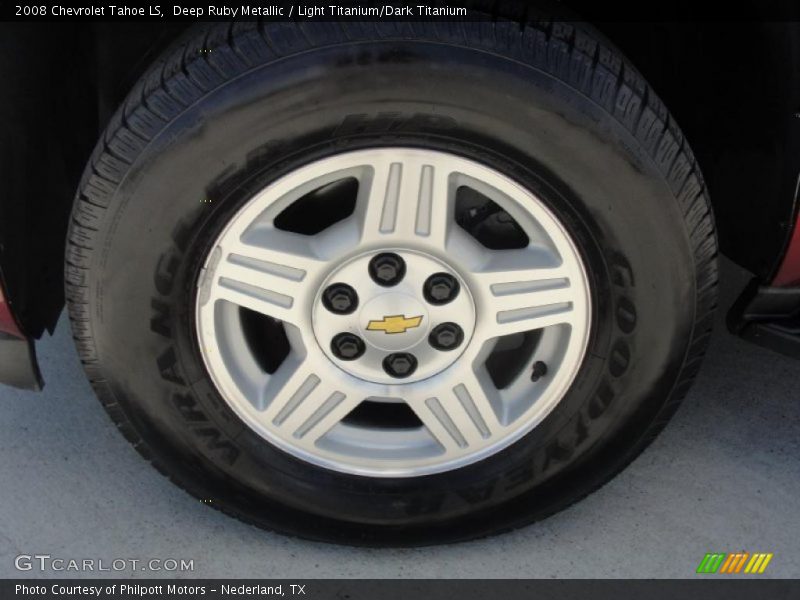 Deep Ruby Metallic / Light Titanium/Dark Titanium 2008 Chevrolet Tahoe LS