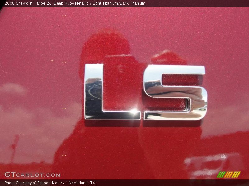 Deep Ruby Metallic / Light Titanium/Dark Titanium 2008 Chevrolet Tahoe LS