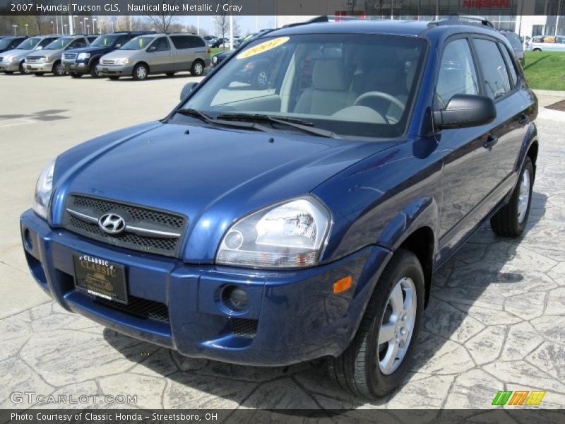 Nautical Blue Metallic / Gray 2007 Hyundai Tucson GLS