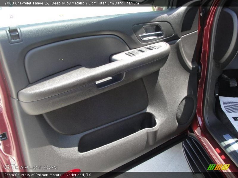 Deep Ruby Metallic / Light Titanium/Dark Titanium 2008 Chevrolet Tahoe LS