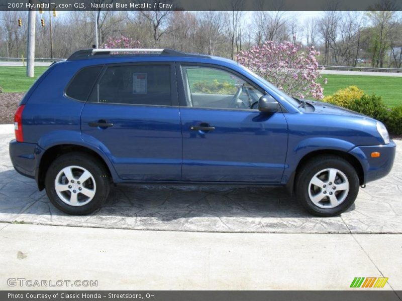 Nautical Blue Metallic / Gray 2007 Hyundai Tucson GLS