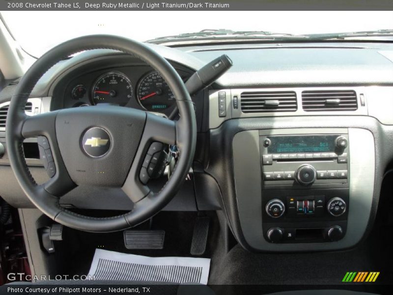Deep Ruby Metallic / Light Titanium/Dark Titanium 2008 Chevrolet Tahoe LS