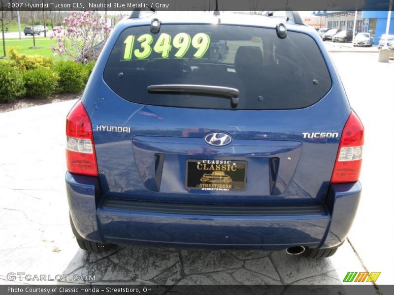 Nautical Blue Metallic / Gray 2007 Hyundai Tucson GLS