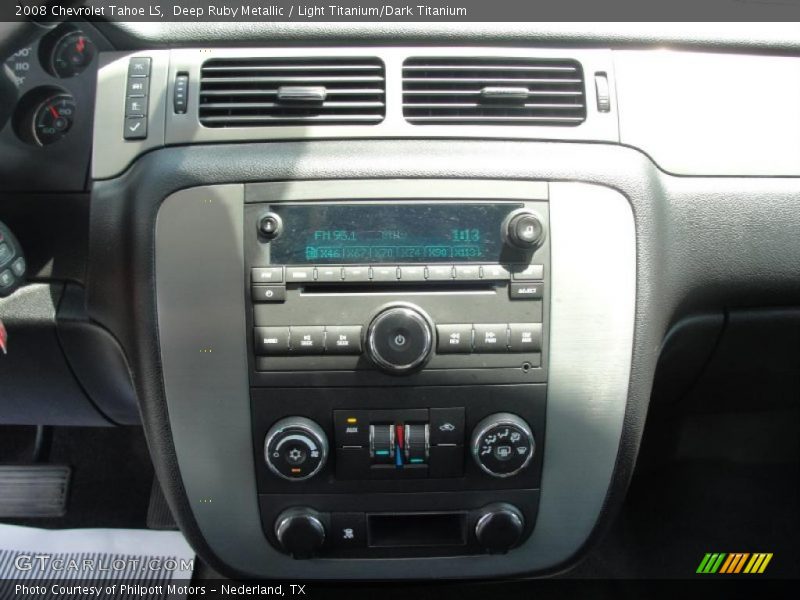 Deep Ruby Metallic / Light Titanium/Dark Titanium 2008 Chevrolet Tahoe LS