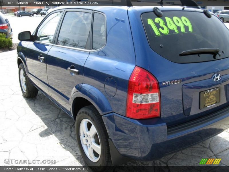 Nautical Blue Metallic / Gray 2007 Hyundai Tucson GLS