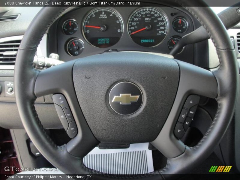 Deep Ruby Metallic / Light Titanium/Dark Titanium 2008 Chevrolet Tahoe LS