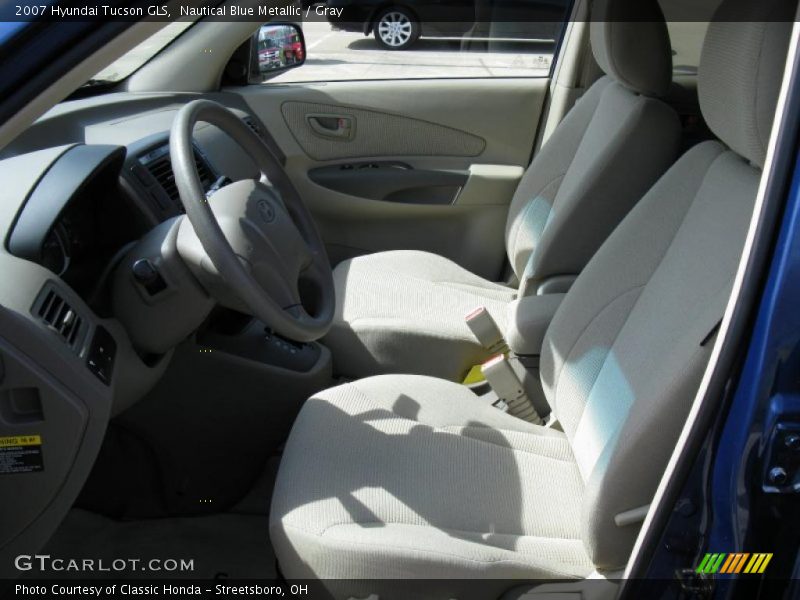 Nautical Blue Metallic / Gray 2007 Hyundai Tucson GLS