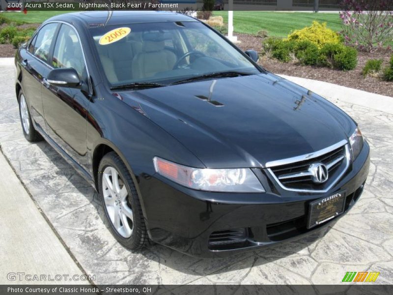 Nighthawk Black Pearl / Parchment 2005 Acura TSX Sedan