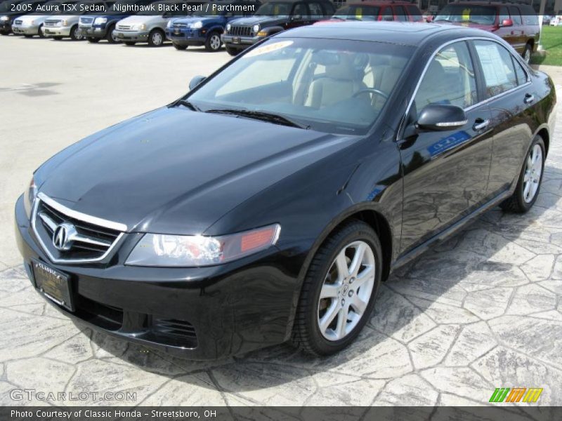 Nighthawk Black Pearl / Parchment 2005 Acura TSX Sedan