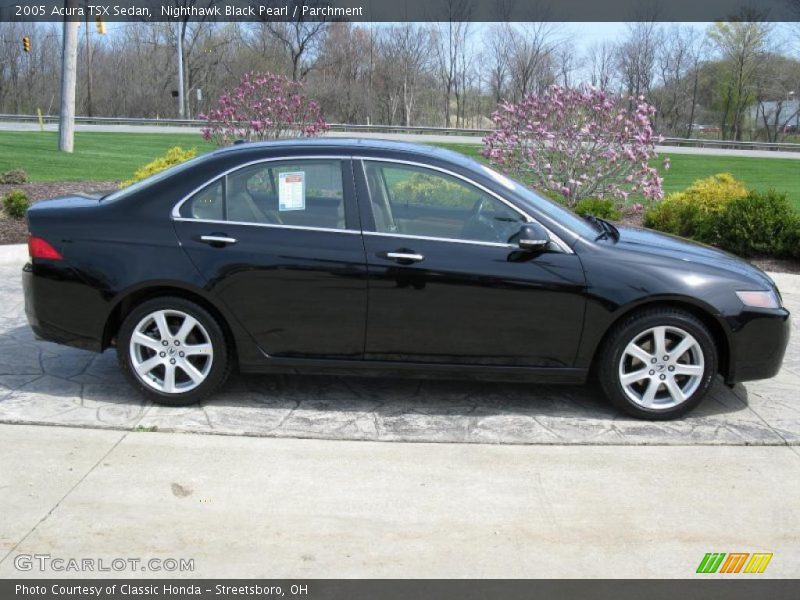 Nighthawk Black Pearl / Parchment 2005 Acura TSX Sedan