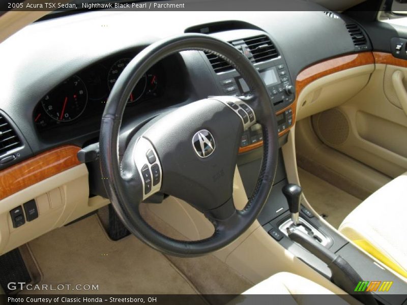 Nighthawk Black Pearl / Parchment 2005 Acura TSX Sedan