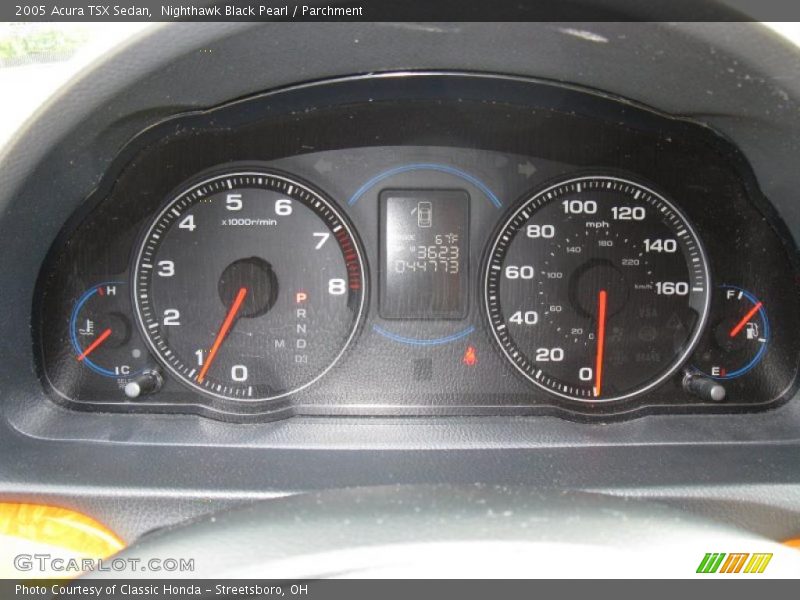Nighthawk Black Pearl / Parchment 2005 Acura TSX Sedan