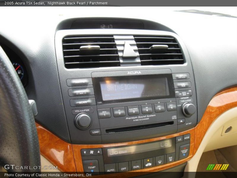 Nighthawk Black Pearl / Parchment 2005 Acura TSX Sedan