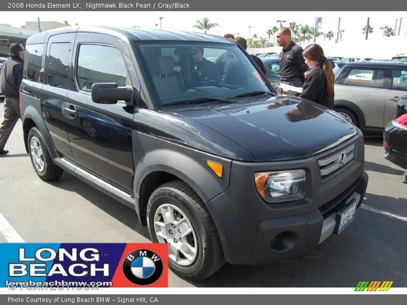 Nighthawk Black Pearl / Gray/Black 2008 Honda Element LX