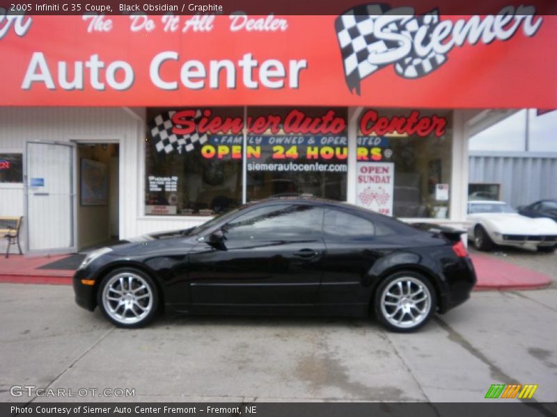 Black Obsidian / Graphite 2005 Infiniti G 35 Coupe