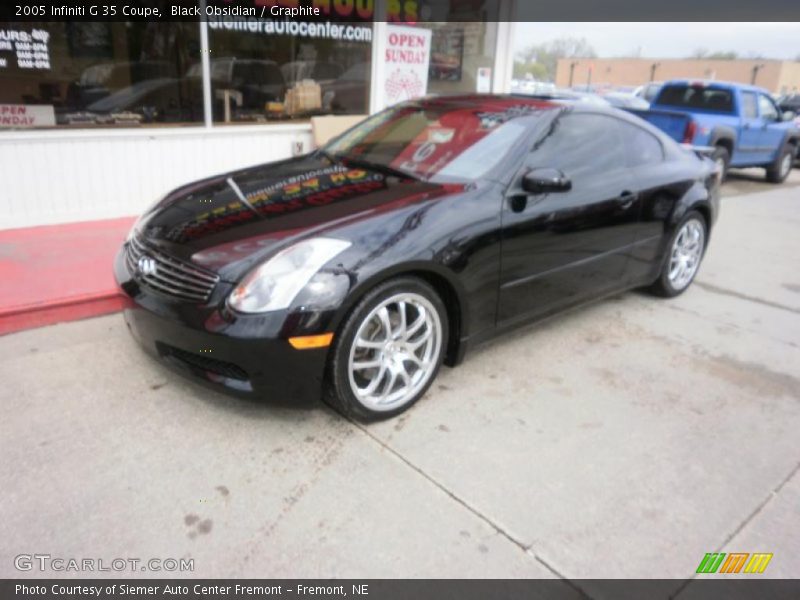 Black Obsidian / Graphite 2005 Infiniti G 35 Coupe