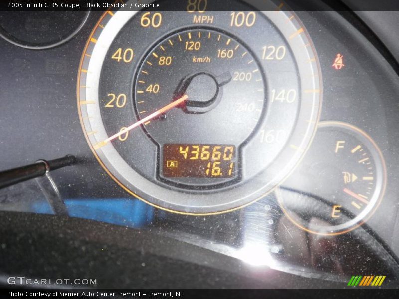 Black Obsidian / Graphite 2005 Infiniti G 35 Coupe