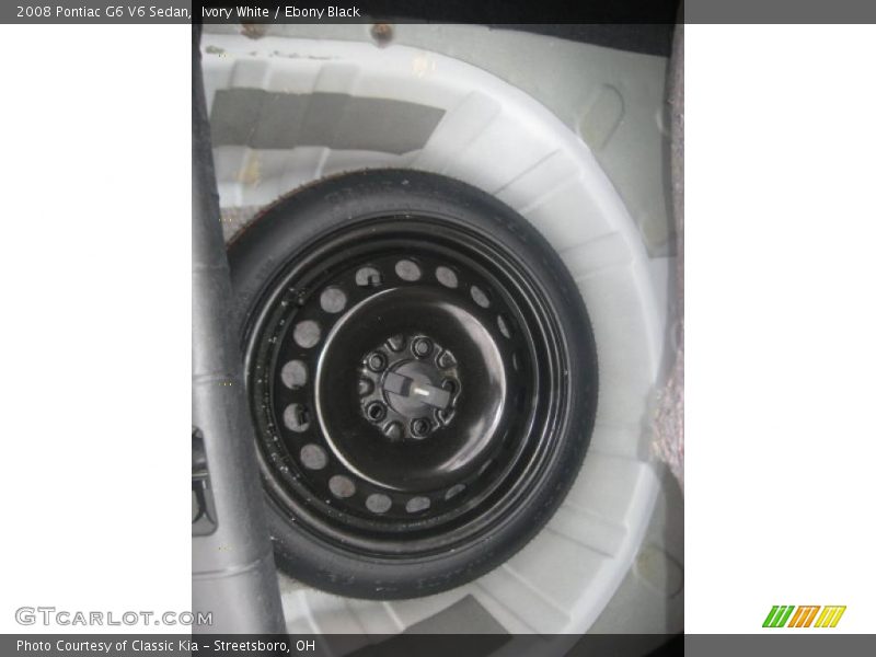 Ivory White / Ebony Black 2008 Pontiac G6 V6 Sedan
