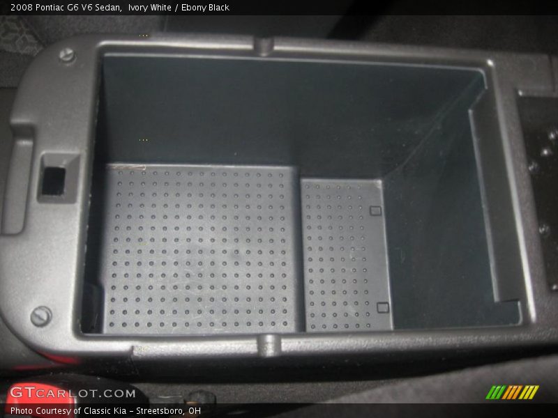 Ivory White / Ebony Black 2008 Pontiac G6 V6 Sedan