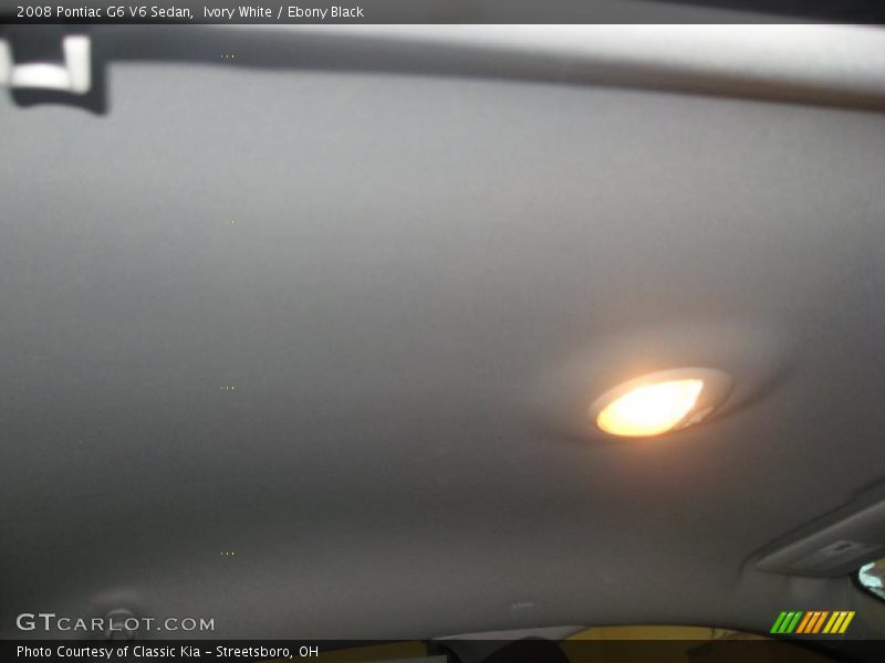 Ivory White / Ebony Black 2008 Pontiac G6 V6 Sedan