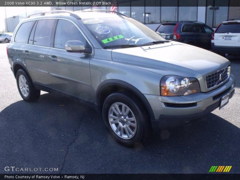Willow Green Metallic / Off Black 2008 Volvo XC90 3.2 AWD