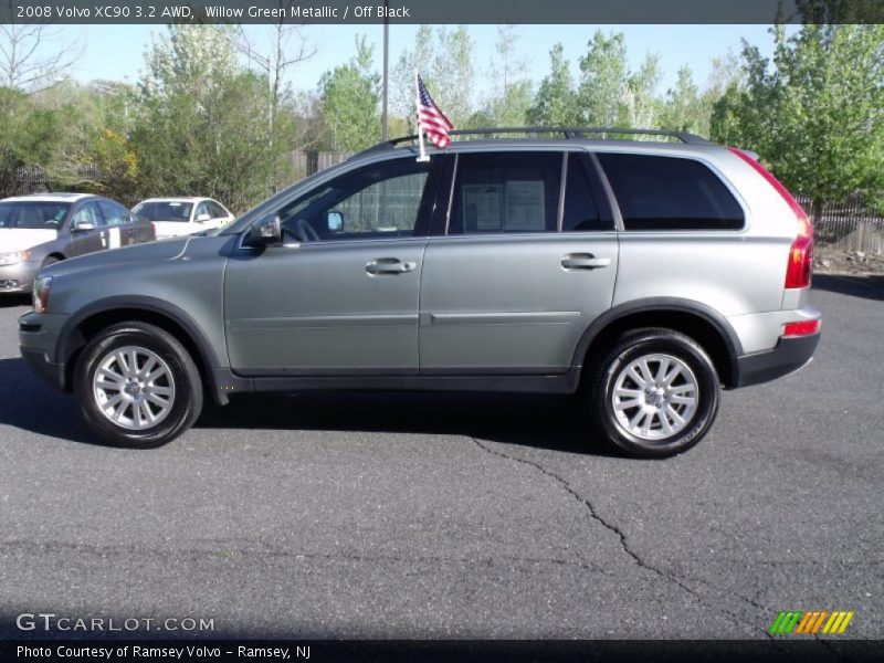 Willow Green Metallic / Off Black 2008 Volvo XC90 3.2 AWD