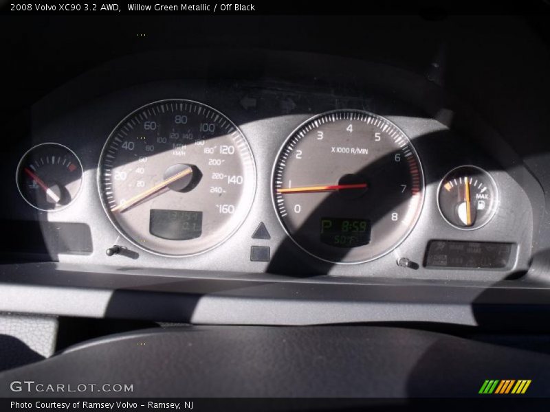 Willow Green Metallic / Off Black 2008 Volvo XC90 3.2 AWD