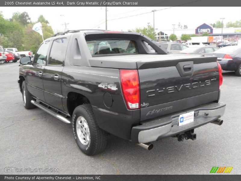 Dark Gray Metallic / Gray/Dark Charcoal 2005 Chevrolet Avalanche LS 4x4