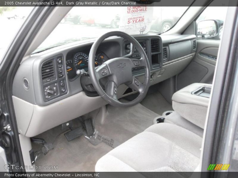 Dark Gray Metallic / Gray/Dark Charcoal 2005 Chevrolet Avalanche LS 4x4