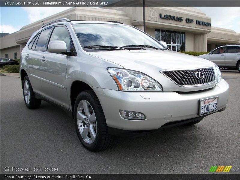 Millennium Silver Metallic / Light Gray 2007 Lexus RX 350