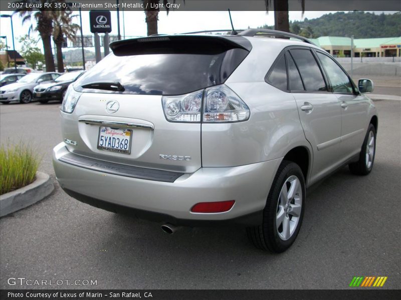 Millennium Silver Metallic / Light Gray 2007 Lexus RX 350