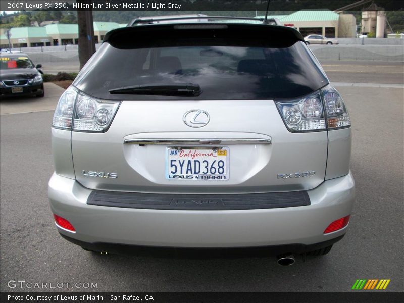 Millennium Silver Metallic / Light Gray 2007 Lexus RX 350