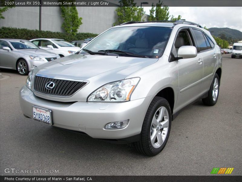 Millennium Silver Metallic / Light Gray 2007 Lexus RX 350