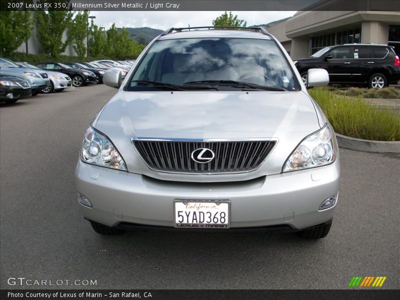 Millennium Silver Metallic / Light Gray 2007 Lexus RX 350