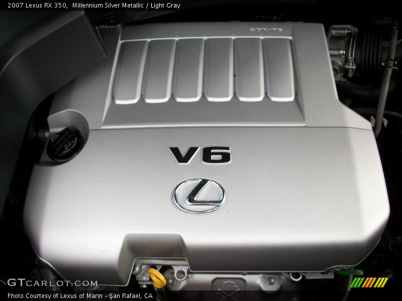 Millennium Silver Metallic / Light Gray 2007 Lexus RX 350