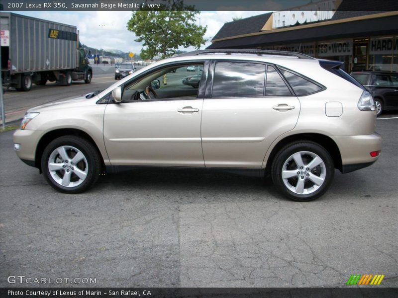 Savannah Beige Metallic / Ivory 2007 Lexus RX 350