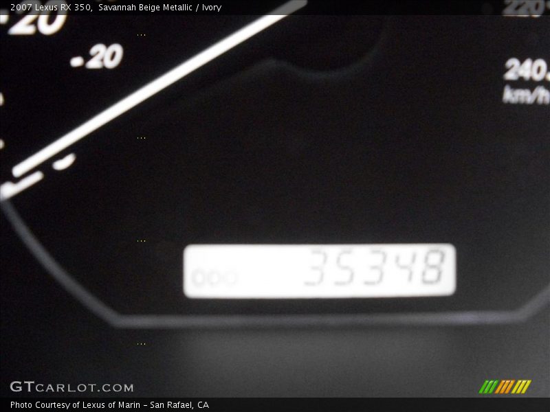 Savannah Beige Metallic / Ivory 2007 Lexus RX 350