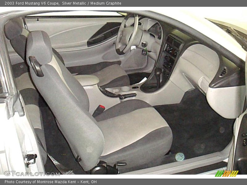 Silver Metallic / Medium Graphite 2003 Ford Mustang V6 Coupe