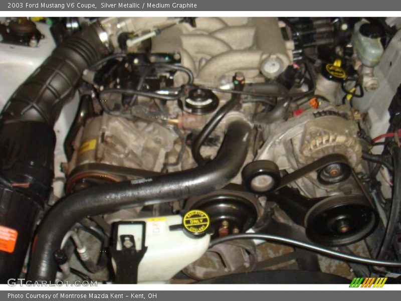 Silver Metallic / Medium Graphite 2003 Ford Mustang V6 Coupe