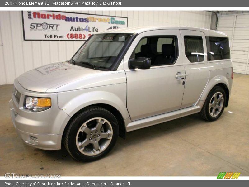Alabaster Silver Metallic / Black/Tribal 2007 Honda Element SC
