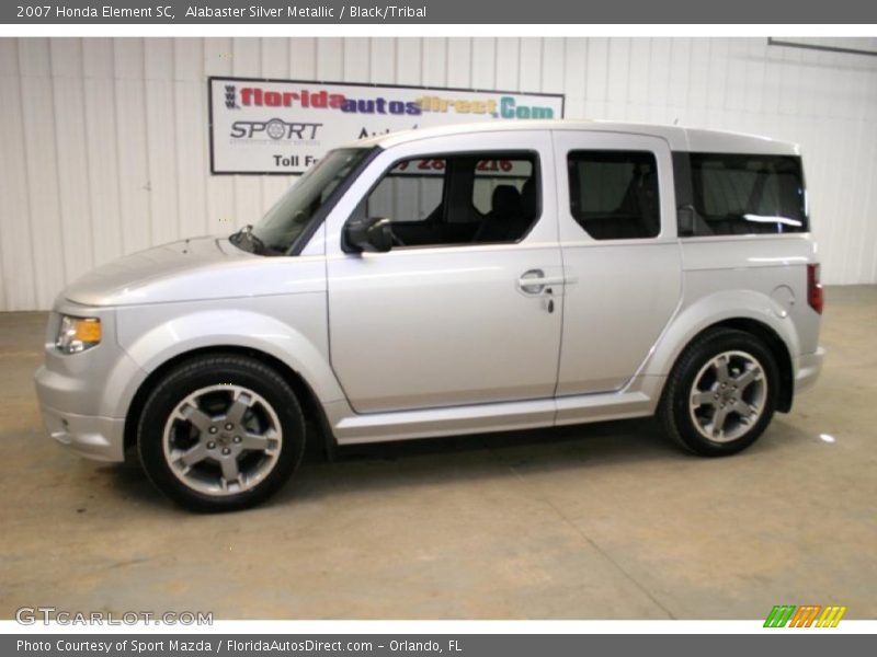 Alabaster Silver Metallic / Black/Tribal 2007 Honda Element SC