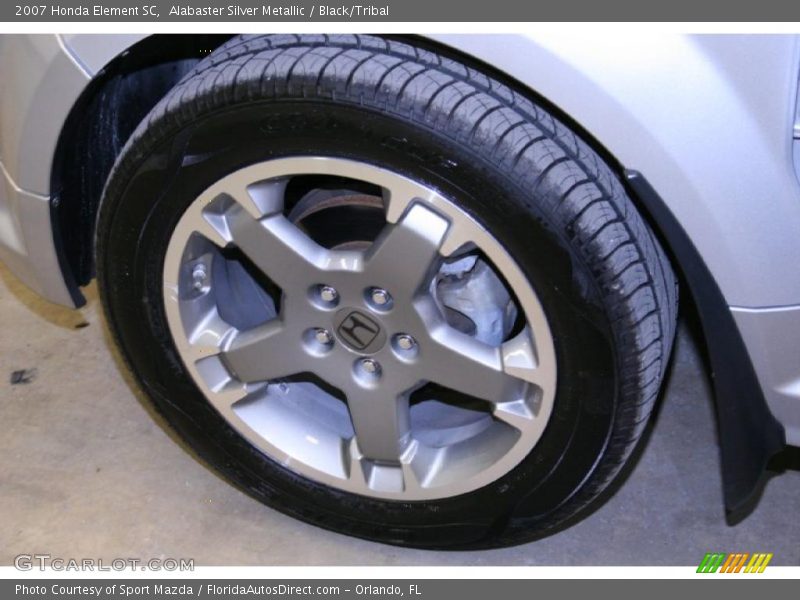 Alabaster Silver Metallic / Black/Tribal 2007 Honda Element SC