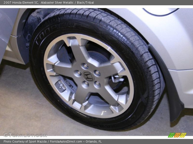 Alabaster Silver Metallic / Black/Tribal 2007 Honda Element SC